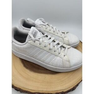 Adidas Grand Court 2.0 Women's Size 9 White Sneakers Alligator Giraffe Animal‎